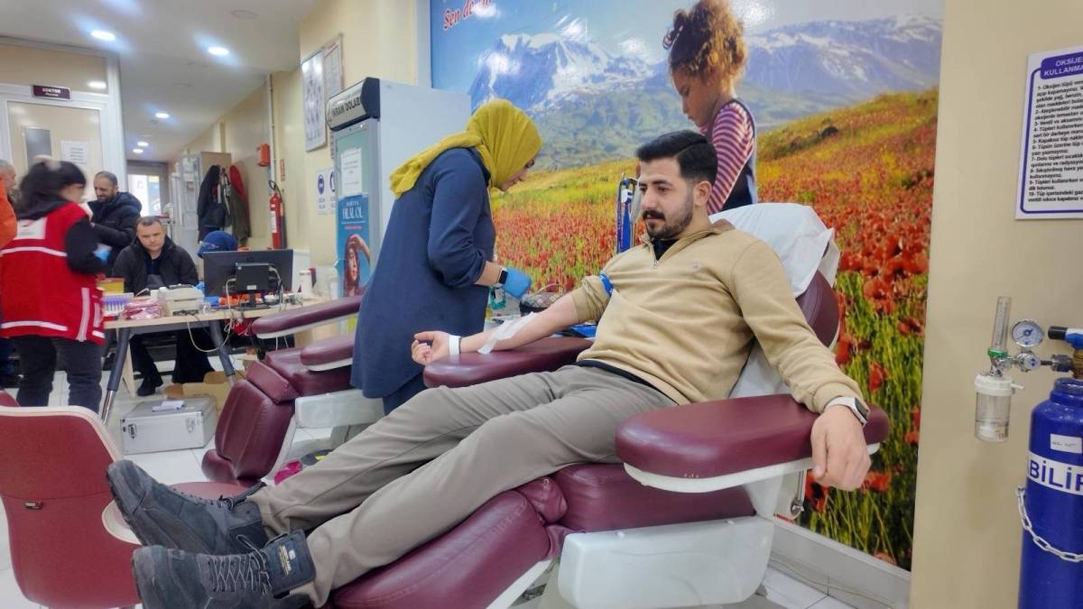 Ağrı’da Kan Bağışına Destek
