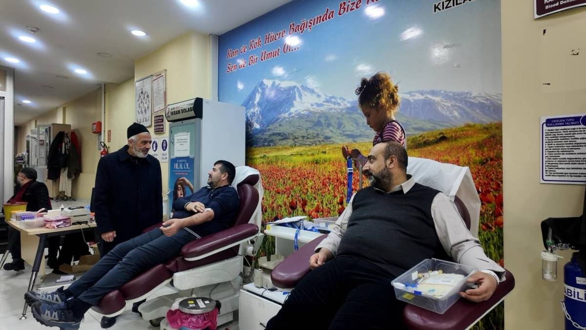 Ağrı’da Kan Bağışına Destek