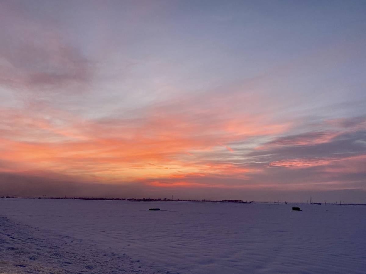 Ağrı’da gün batımı kartpostallık manzara oluşturdu