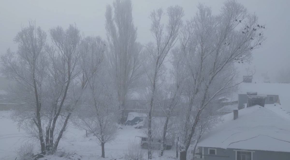 Ağrı’da Sibirya soğukları Mart ayında da etkisini sürdürüyor