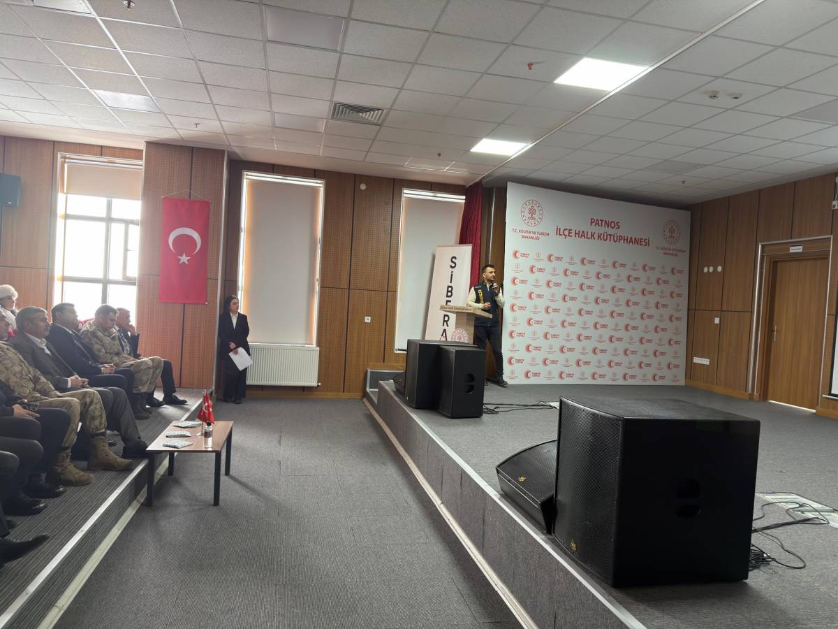 Patnos’ta internet güvenliği eğitimi düzenlendi