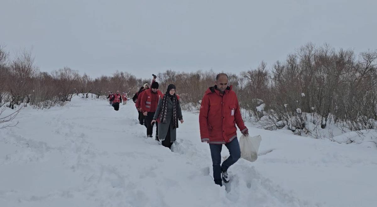 Ağrı’da Kızılay’dan yaban hayatına destek