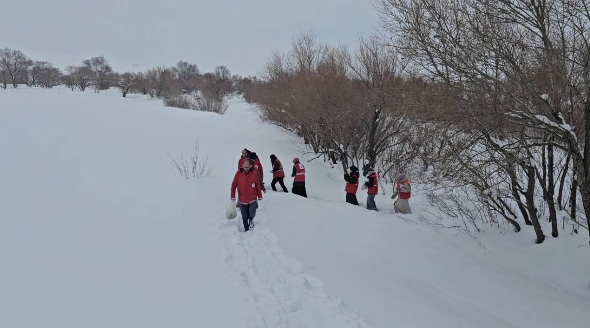 Ağrı’da Kızılay’dan yaban hayatına destek