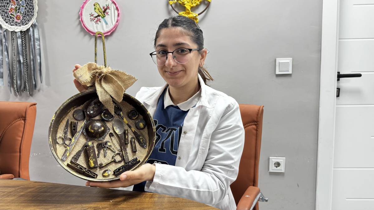 Ağrılı kadınlar evdeki atıkları sanata dönüştürüyor