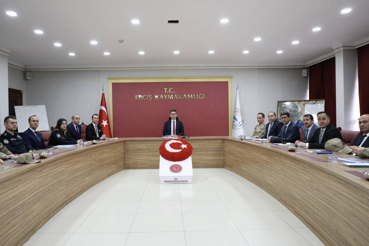 Erciş’te Okul Güvenliği Toplantısı Gerçekleştirildi