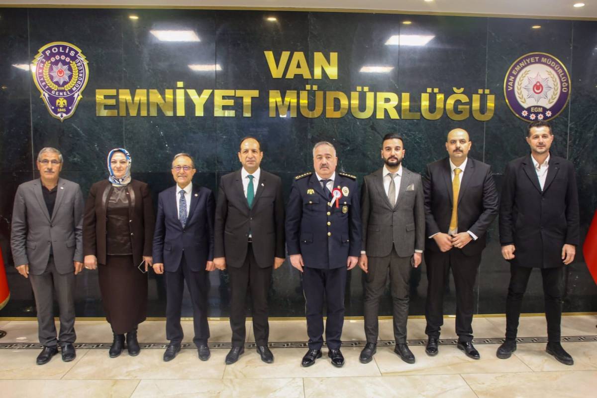 AK Parti Heyetinden Van İl Emniyet Müdürü Murat Mutlu’ya Polis Haftası Ziyareti
