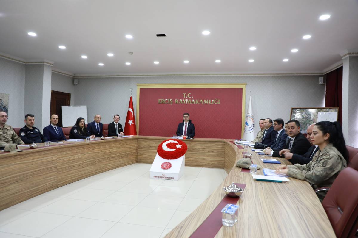 Erciş’te Okul Güvenliği Toplantısı Gerçekleştirildi