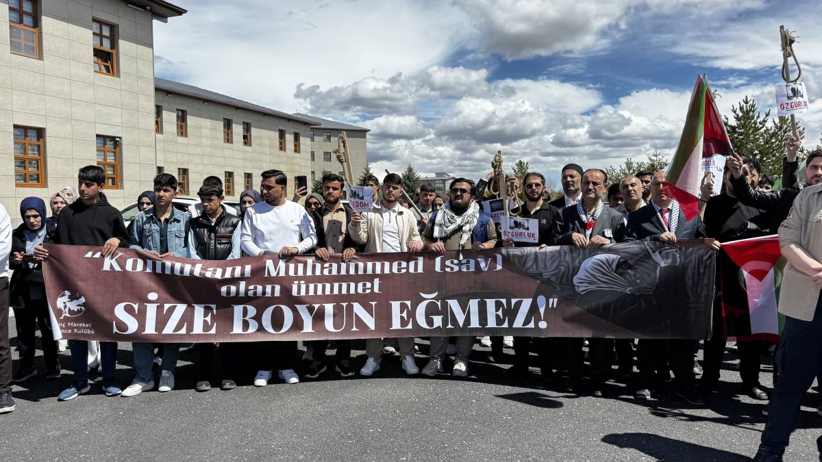 Ağrı Filistin için tek yürek oldu