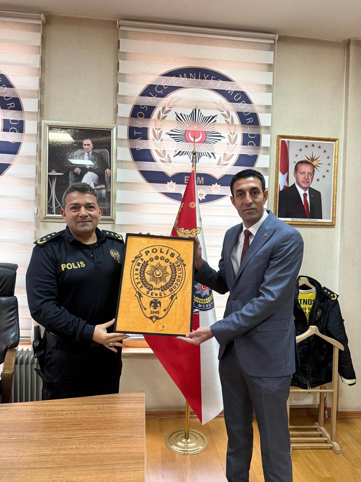 Fatih Alpaslan’dan İlçe Emniyet Müdürü Hakan Sarak’a Ziyaret