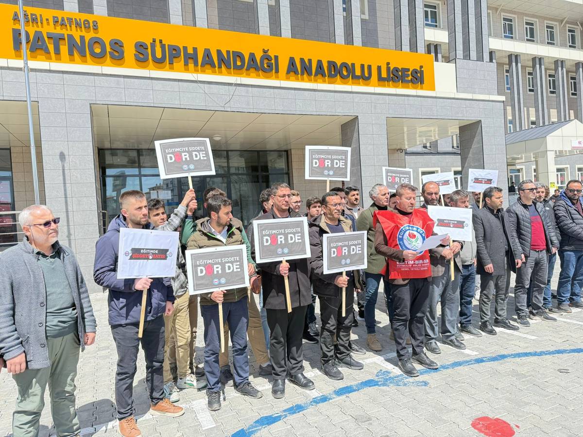 Patnos Eğitim-Bir-Sen’den Şiddet Tepkisi: “Artık Yeter!”
