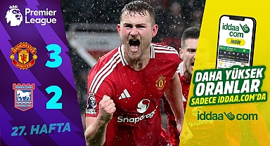 Premier League Manchester United (3-2) Ipswich Town | 27. Hafta MAÇ ÖZETİ